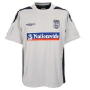 England Nationwide Poly T-Shirt - Vapour/Dark Navy - Kids