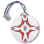 England Shower Radio Clock - Mitre Ball