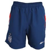 England Training Short with Jock - Bright Navy/White/Vermillion