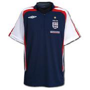 England Ultimate Training Shirt - Bright Navy/White/Vermillion