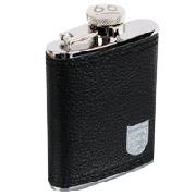 England Vintage Hipflask - Black/Silver