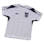 Junior Poly Tee - Umbro England - White - 13Yr