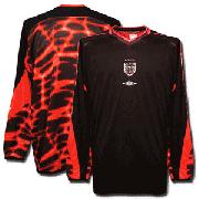 03-04 England Home Gk L/S Shirt