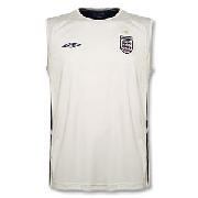 06-07 England Sleeveless Poly Tee - Grey/Navy