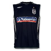 07-08 England Sleeveless Training Jersey - Dark Navy/Light Grey/Dark Grey