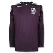 07-09 England Home Gk L/S Shirt