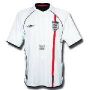2002 England H S/S V Greece Emb.