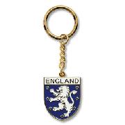England Enamel Keyring - Lion Crest