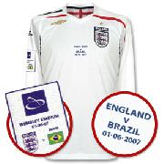 Wembley Opening International Match England Home L/S Shirt