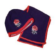 England Rugby Hat and Scarf Set